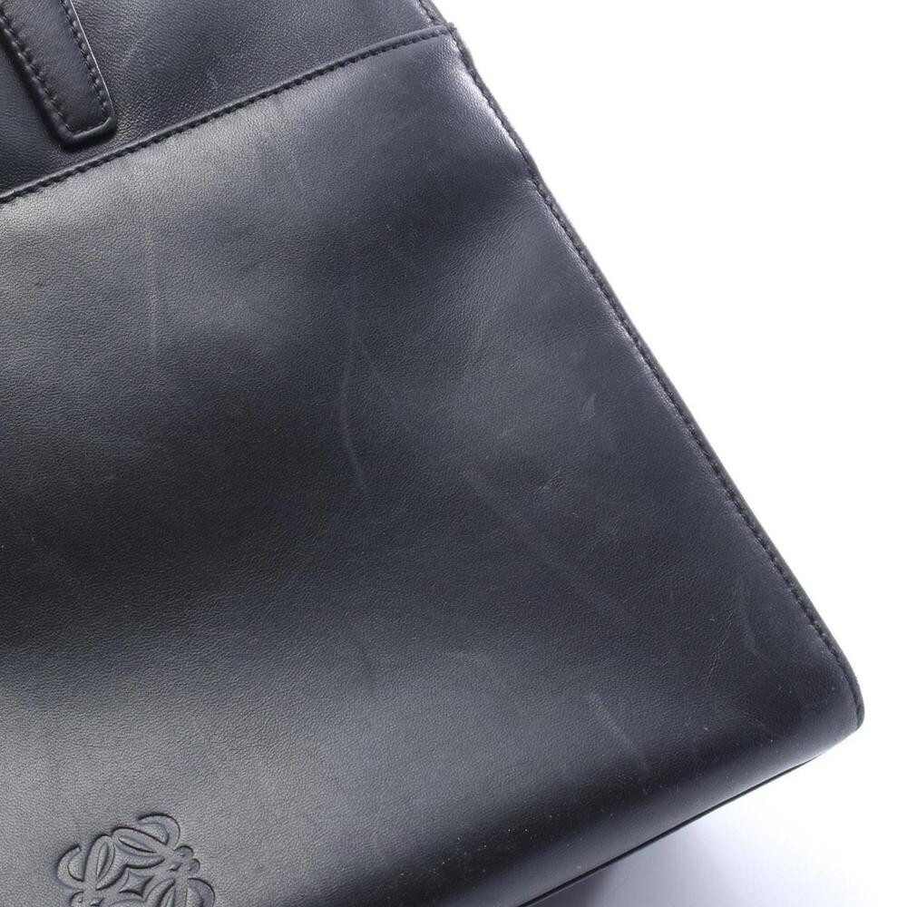 Loewe Anagram 2-Way Tote Bag Handbag Leather Women's Black - Picture 10 of 10